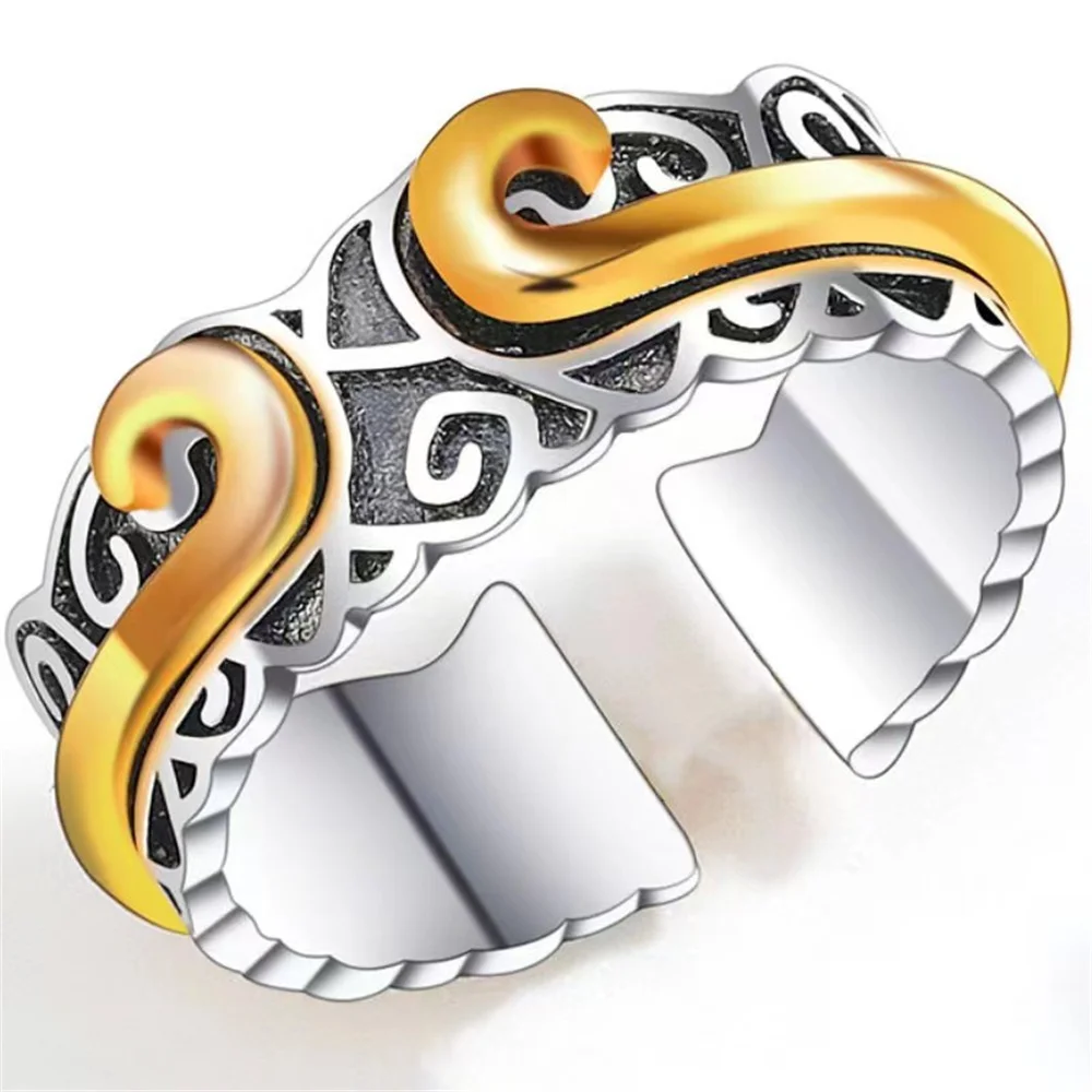 Fashion Alloy Steel Monkey King Open Ring For Men Trendy Wukong Band-Tightening Spell Open Ring Accessories Gifts