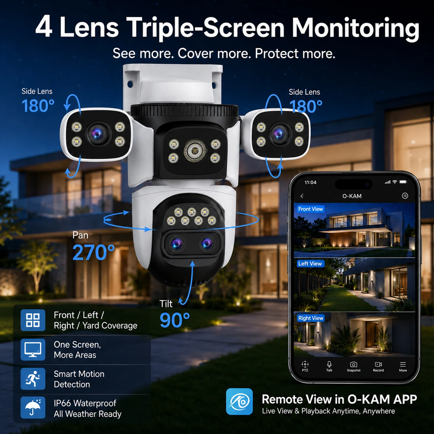 Cámara de Seguridad WiFi PTZ A - Home Security Video Systems reseña y precio