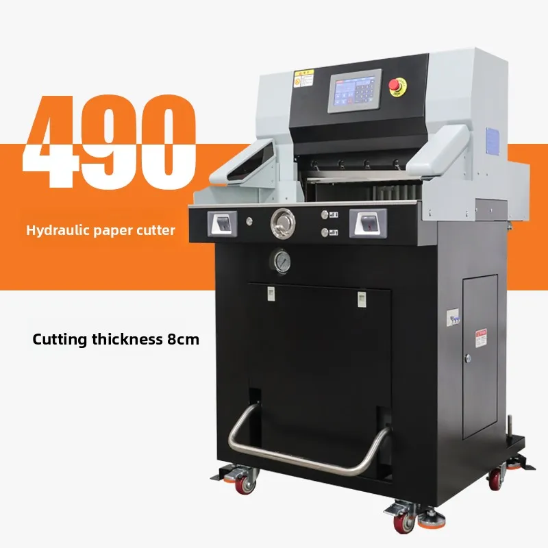 Hydraulic Electric Heavy-Duty Program-Controlled Thick-Layer Cutting Machine, Fully Automatic HP490 For Graphic Printing And