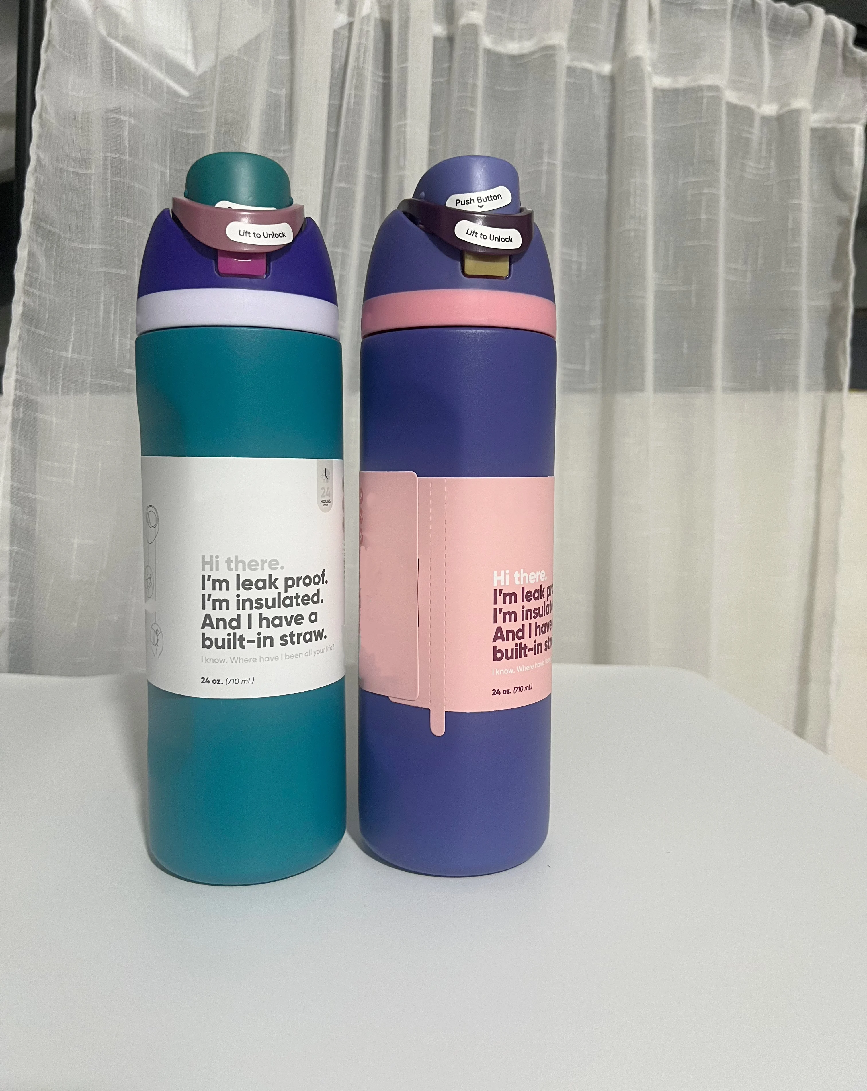 

O--Wa, 24 унции, термос из нержавеющей стали, бутылка для холодной воды, соломенная чашка, спортивная бутылка для воды, новый цвет, чашка для воды