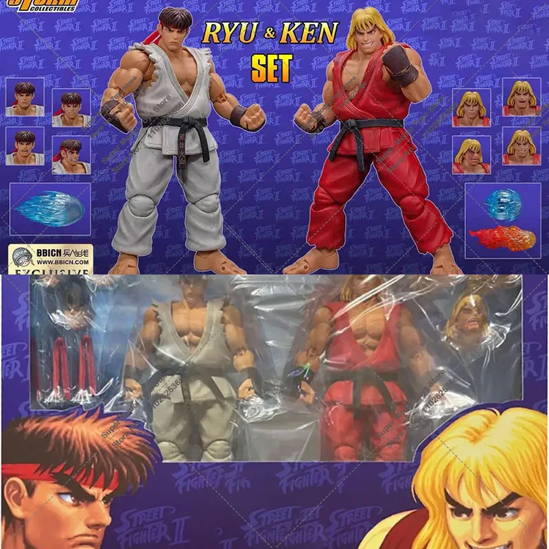 In Stock Original Storm Toys 1/12 Scale RYU KEN Fighter II Anime Figure Model Collectible Full Set Action Figure Toys Gifts