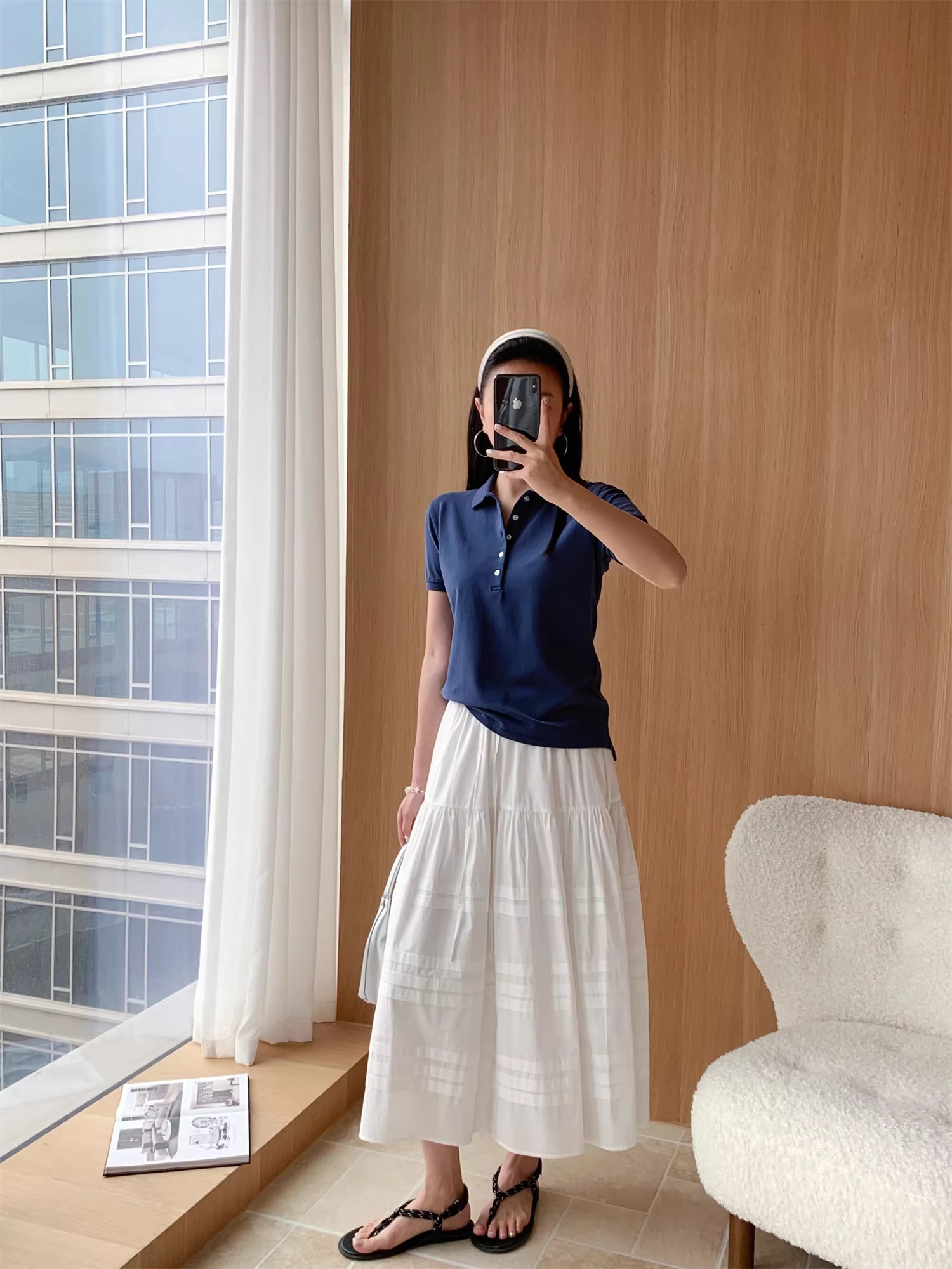 

Редкая джинсовая синяя футболка с вышивкой RAL, 5 пуговиц, летняя, тонкая, E3, женская, приталенная, из хлопка, с коротким рукавом