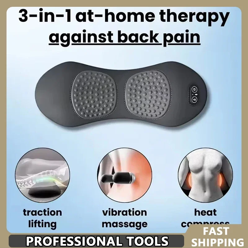 

Okayso 3-i Massager with Relief Bed Sleeping Shiatsu Deep Tissue Portable Shoulder Lower Back Pain Relief Waist Massager