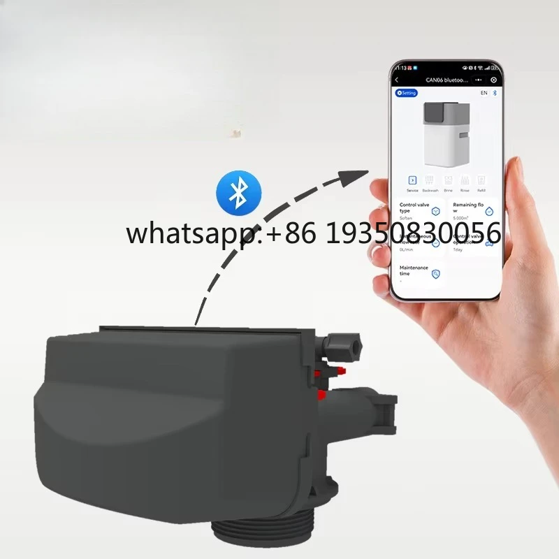 Actual Manufacturer 06 Electric Water Softener Metered Control Valve Resin Material Outdoor Household Control Bluetooth Valve
