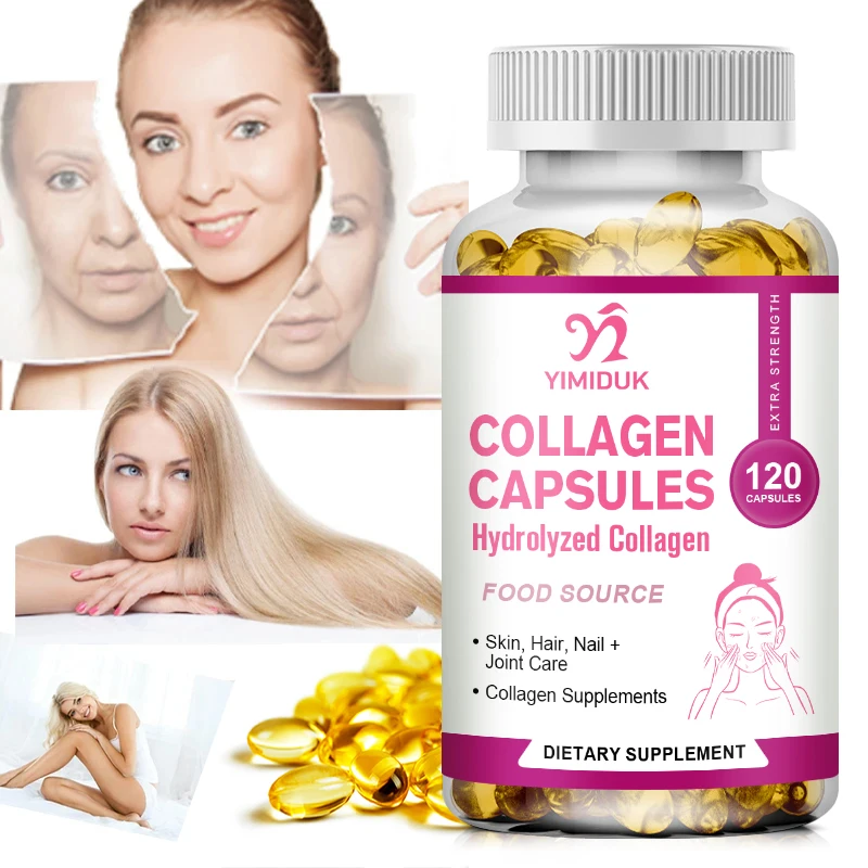 Powerful Marine Collagen - With Hyaluronic Acid, Biotin 2500mg Complex-Hydrolyzed Type 1-With Vitamins & Minerals