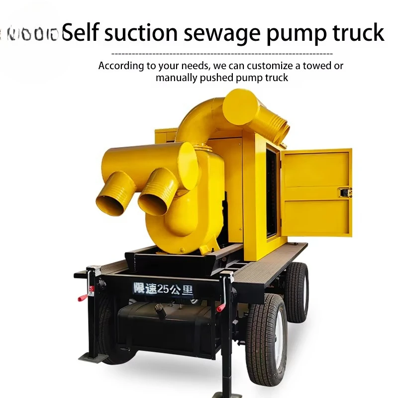 Bomba centrífuga autocebante para aguas residuales industriales, lodos de aguas residuales de 4 pulgadas 6, potencia de 55 KWHecho a medida por fabricantes