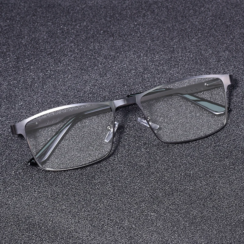 Anti-Blaulicht-Lesebrille für Männer, Metall, großer Rahmen, Leser, Lupe, Presbyopie-Linse, Brillen, Dioptrien + 0,75 + 125 + 175 + 4,0 – Detail 10