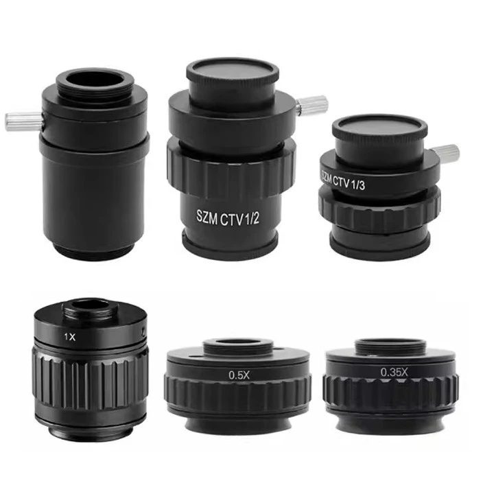 Industrial camera adapter, stereomicroscope C interface magnifying glass