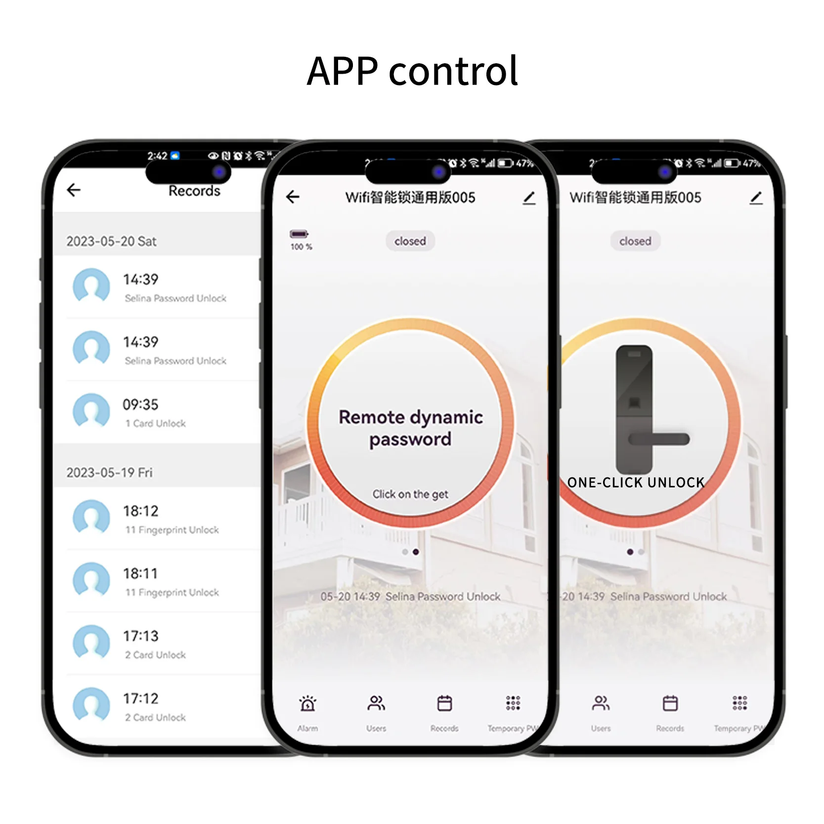 Cerradura Digital inteligente para puerta, dispositivo de cierre biométrico con huella dactilar, con Wifi y aplicación remota Tuya