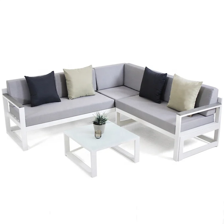 Aluminum Outdoor Chair Garden Rattan Furniture Lounge Set Rope Furniture Set Outdoor