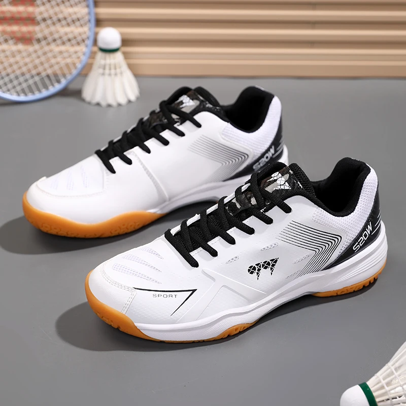 2024 New Couples Badminton Sneakers Shock-Absorbant Badminton Shoes Breathable Training Sneakers Comfortable Outdoor Trainers