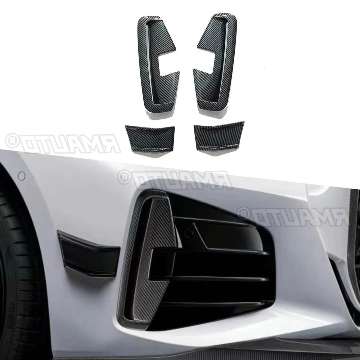 

Для BMW 4 серии 2-дверный G22 2021-2024 Автомобильный боковой бампер, вентиляционное отверстие, разделитель, аксессуары, разделитель бампера, накладка вентиляционного отверстия