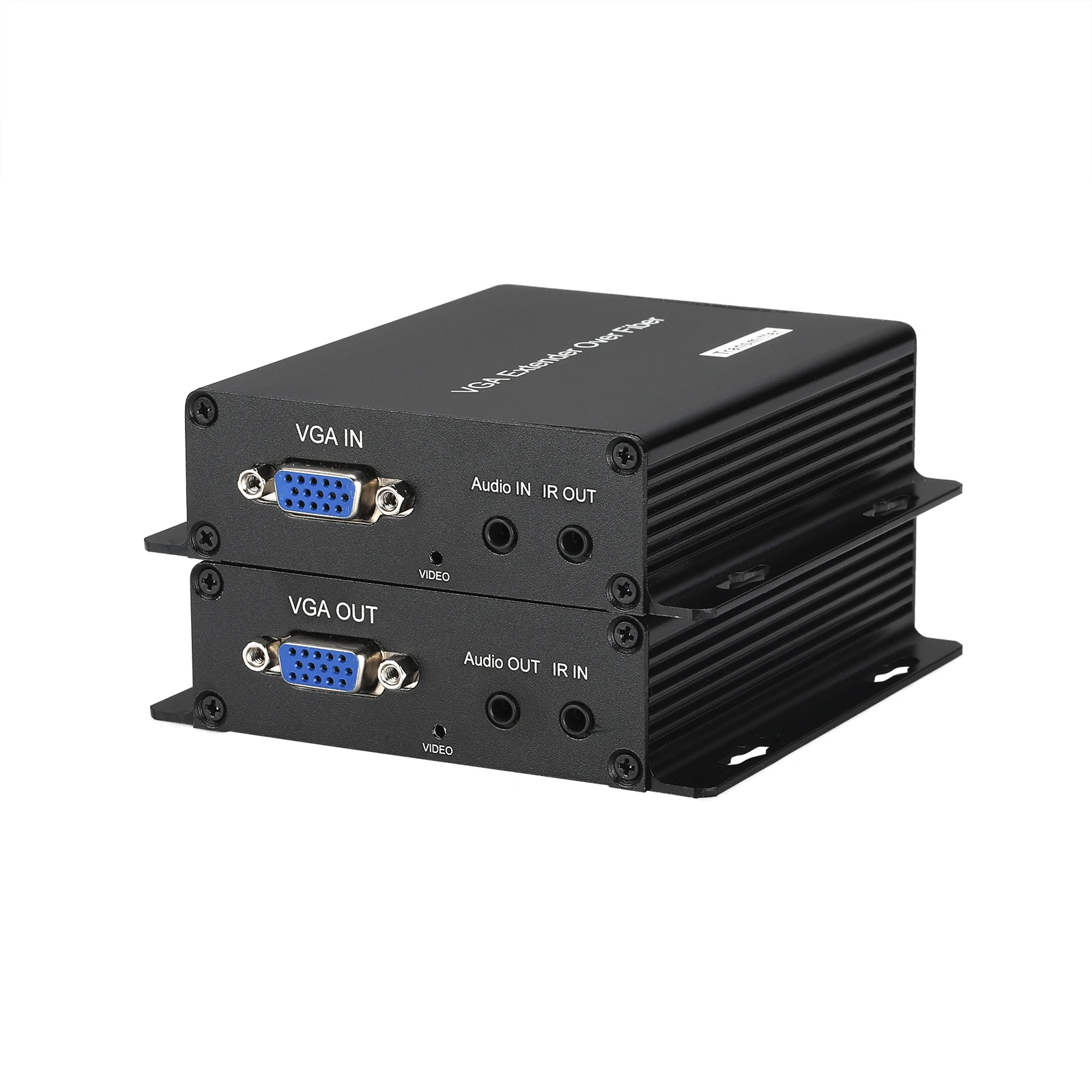 Convertitore in fibra ottica Trasmettitore VGA da 10 km Ricetrasmettitore Estensore VGA in fibra singola monomodale