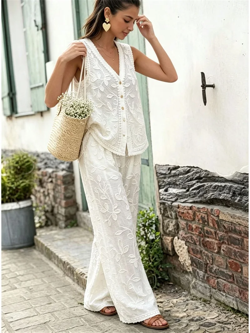 embroidered-jacquard-2-pcs-white-vest-pants-set-sexy-sleeveless-coat-party-trousers-casual-formal-wedding-birthday-evening-wear