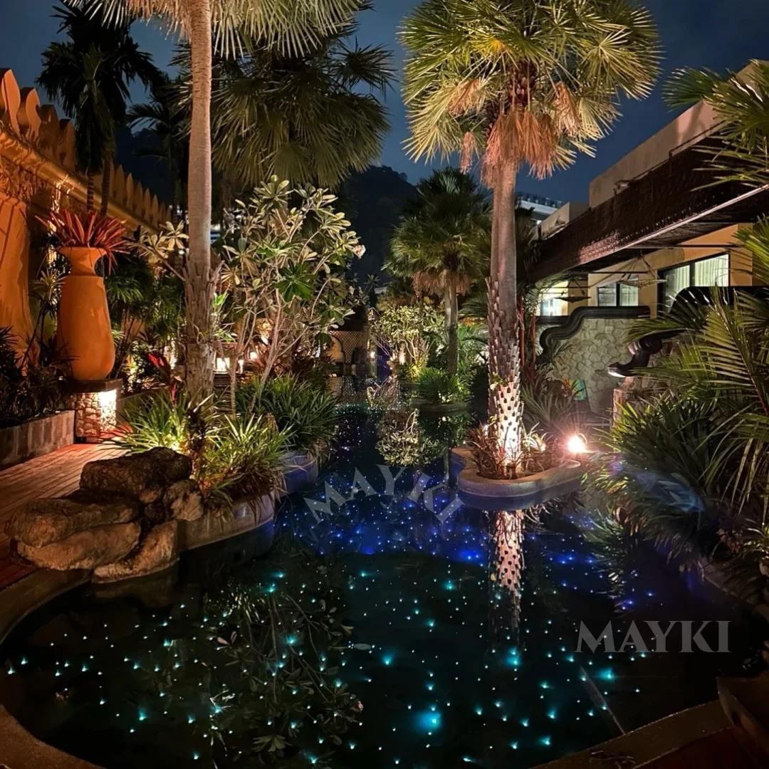 Swimming Pool Lighting System Fiber Optic Underwater Star Light  LED Optical Fibre Pool Floor Piscina Starry Lighting