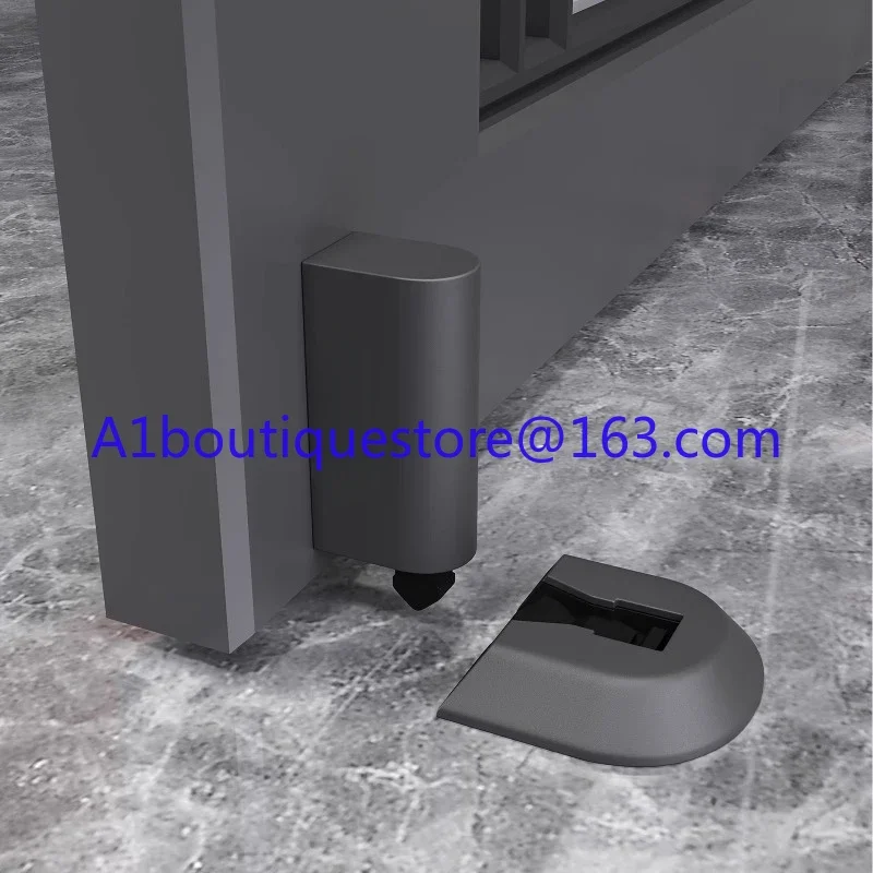 Ground suction, non perforated door suction, extremely narrow glass door stopper, windproof