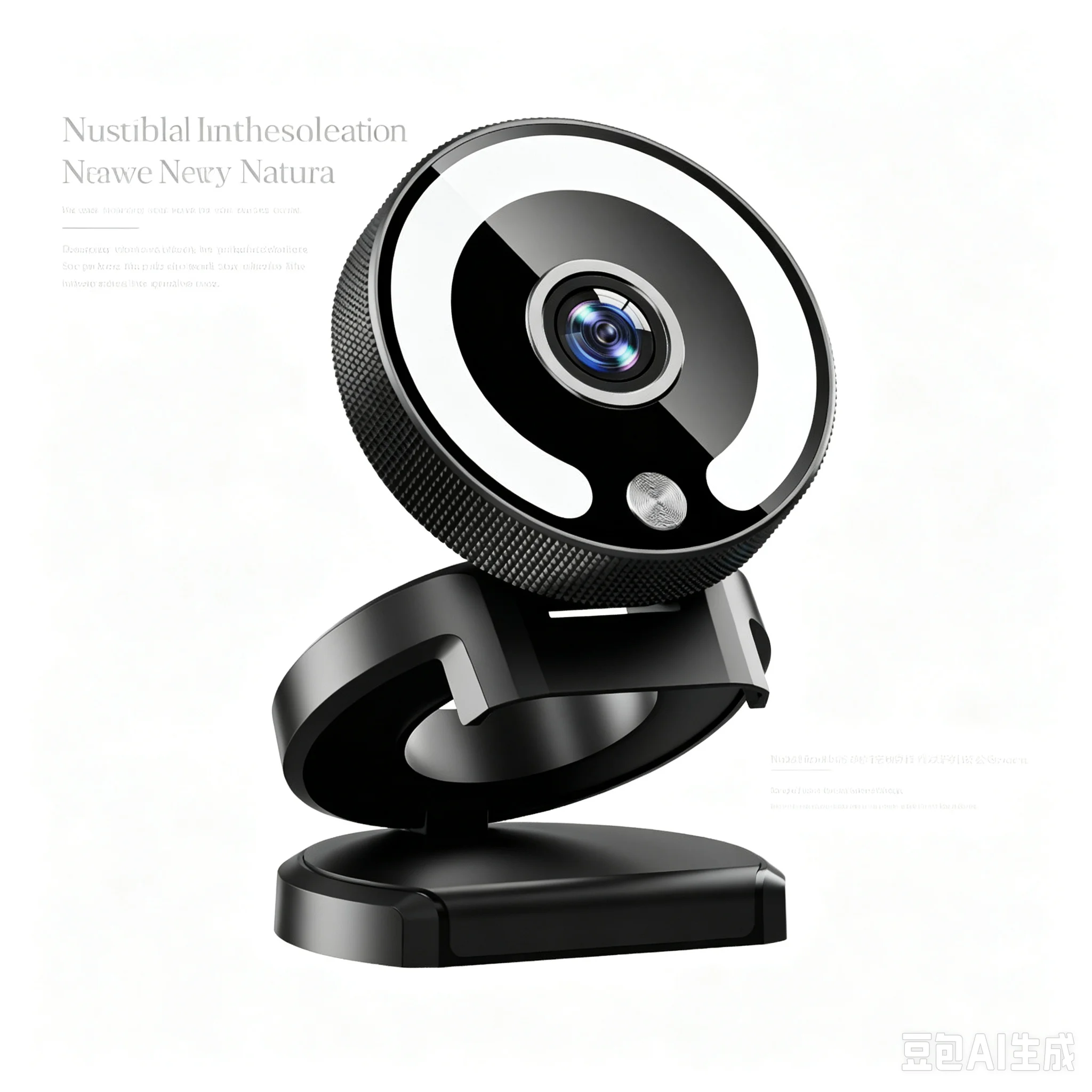 4K USB Webcam 9X Zoom Ring Light Web Camera Built‑in Mic Plug‑Play For Tiktok Youtube Live Streaming Video Conference PC Laptop