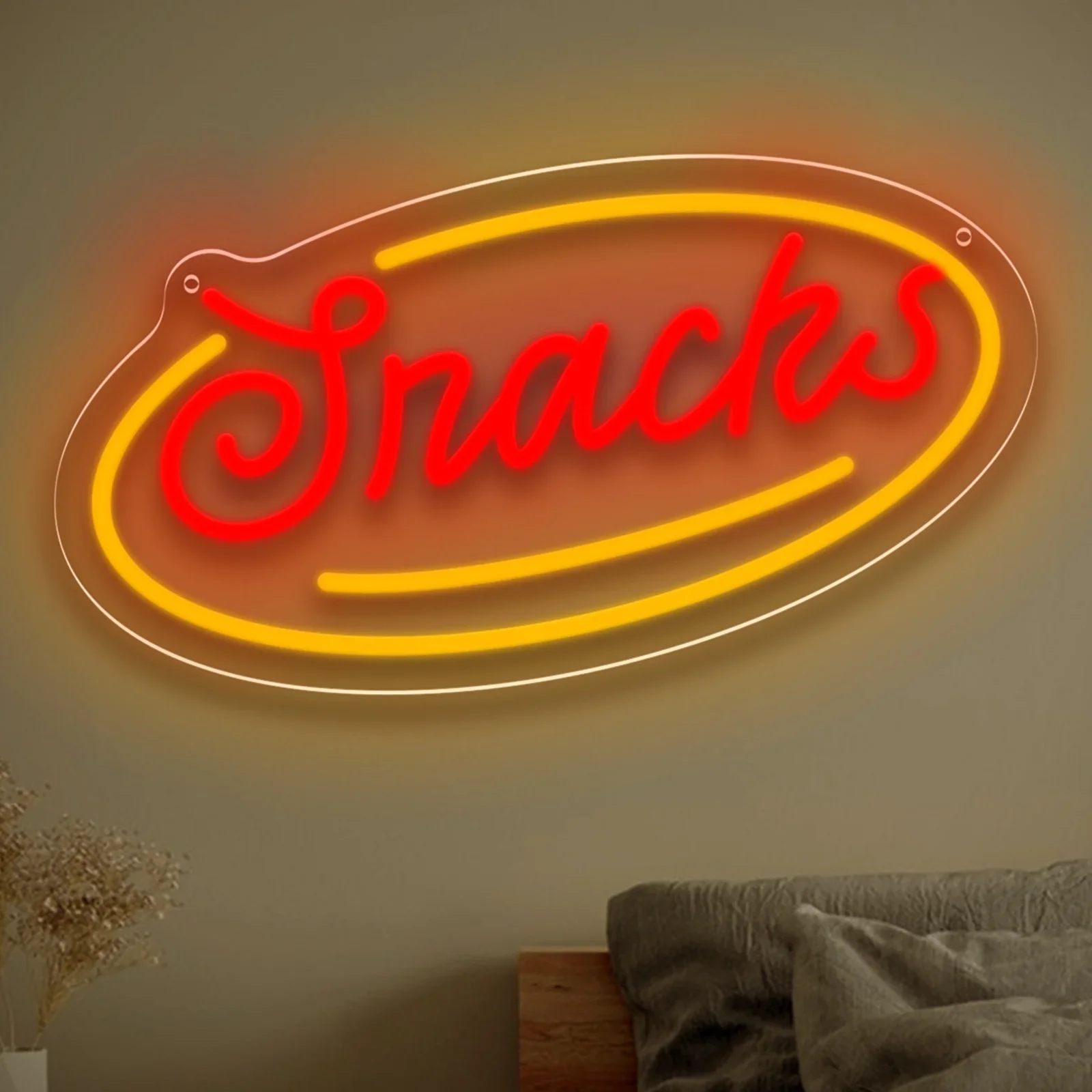  Dnacks-señal de luz de neón, letrero de neón LED regulable por USB para dormitorio, sala de estar, Club, Bar, hombre, cueva, regalos de fiesta, decoración de pared