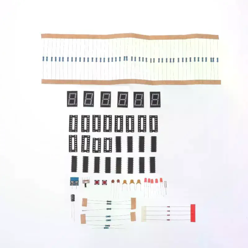 DIY Alarm Clock Soldering Practice Kit 6 Digits DIY Clock Kit Auto Display Time For Students And Diyers
