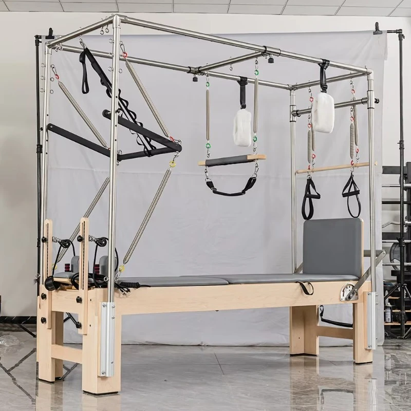 YTYIN 2025 مصلح جديد 3 في 1 من خشب البلوط والبيلاتس | مجموعة ساخنة لصالة الألعاب الرياضية المنزلية واللياقة البدنية في الاستوديو #6