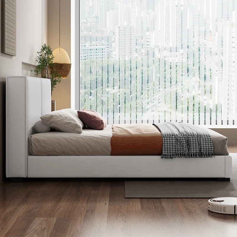 Adults Bed Room Furnitures Modern Popular Beauty Luxury 180x200 King Size Sleeping Dormitory Up-holstered Beds with Storage