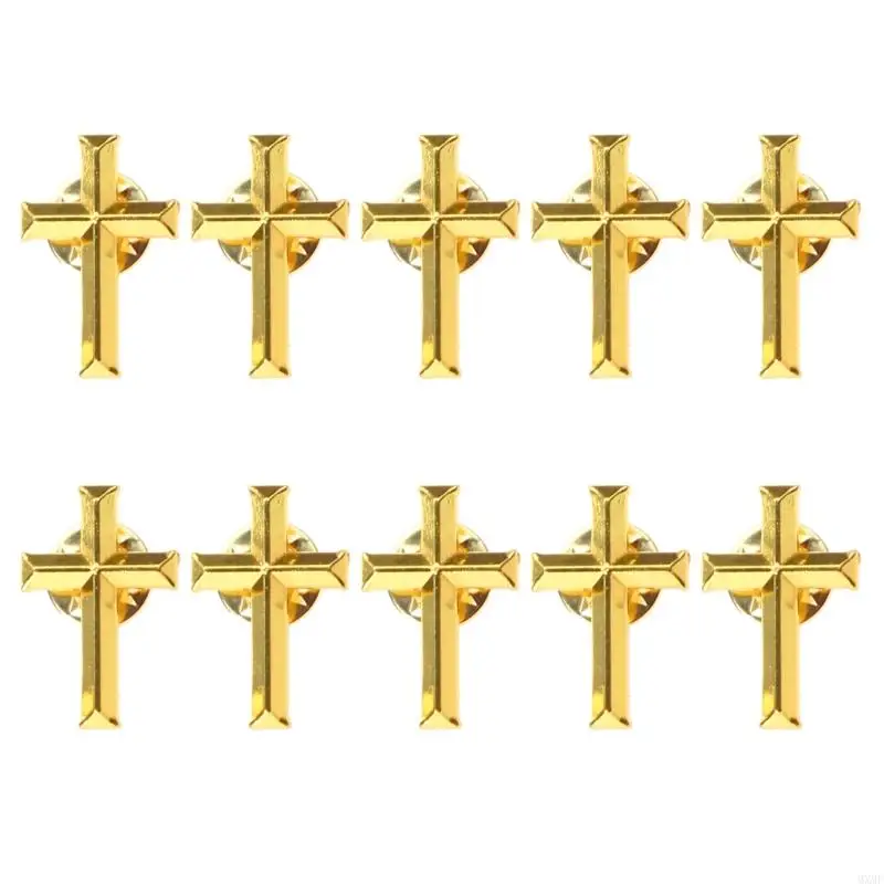 

MXMF 10PCS Metal Badge Fashion Accessory Delicate Brooch Pins Alloy Material Lapel Pin Perfect Gift for Religious Lover