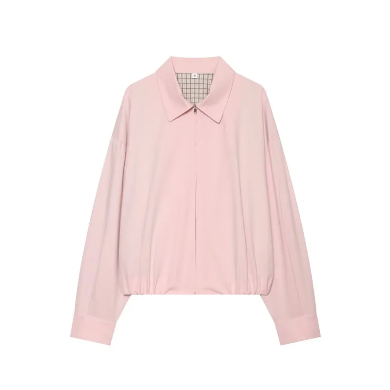 Women's Jackets Autumn New Lapel Collar Long Sleeve Zipper Coats Fashion Causal Female Outerwer Loose Jacket