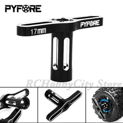 PYFORE Aluminum Alloy Metal 17MM Wheel Hex Wrench Tool HEX Nuts Sleeve for RC Car 1/8 1/10 Off-Road Monster Truck Crawler Tires