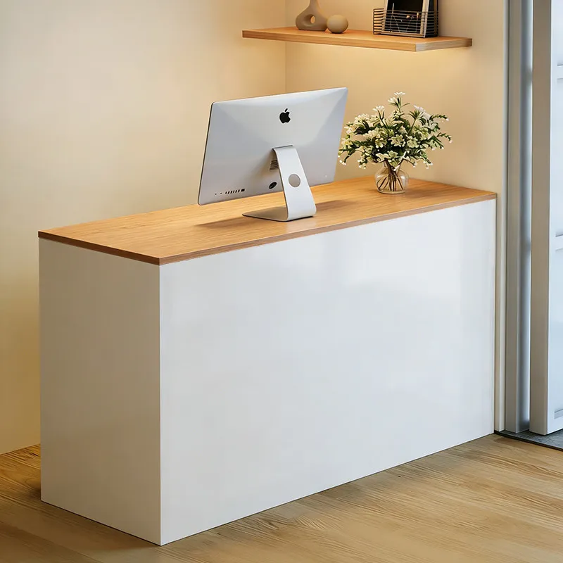 

Wood Modern Reception Desks Beauty Shop Bar Luxury Hotel Restaurant Display Reception Desks Design Mostrador Trendy Furniture
