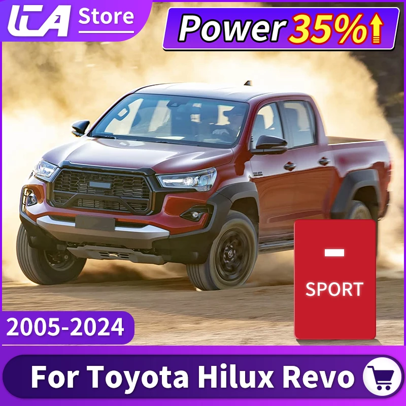 

For Toyota Hilux Revo 2005 2016 2024 Power Module Accelerator Sport Racing Mode Increase Horsepower Upgrade Modification Parts