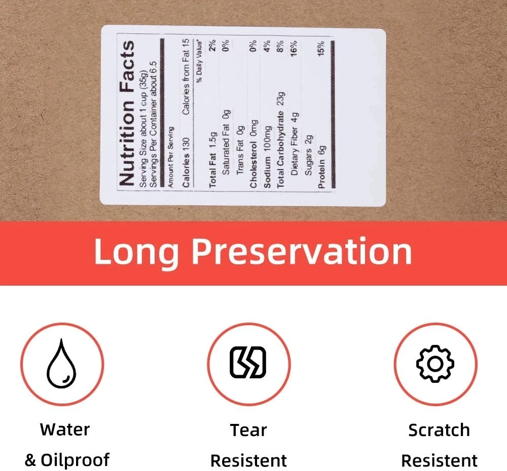 Phomemo M110/M200 Self-adhesive Price Label Printing Paper Jewelry Clothing Tag Sticky Paper Three Anti-thermal Label Paper