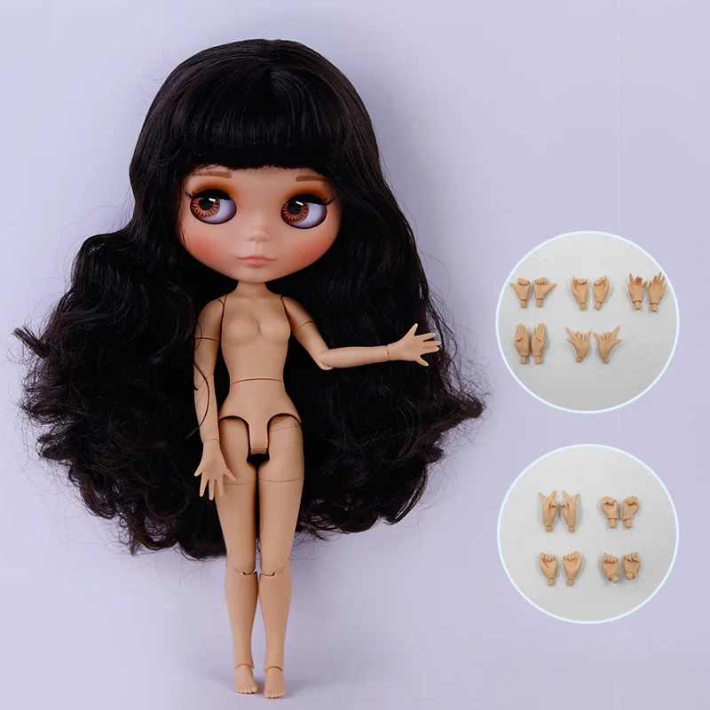 ICY DBS Blyth Puppe, hellbraune Haut, mattes Gesicht mit Augenbrauen, Sonderpreis, 1/6 BJD JOINT Body Neo, Weihnachtsgeschenk, Anime