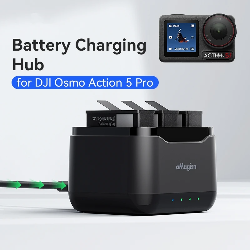 

For DJI Osmo Action5 Pro battery fast charging box Action5 Pro charger accessories