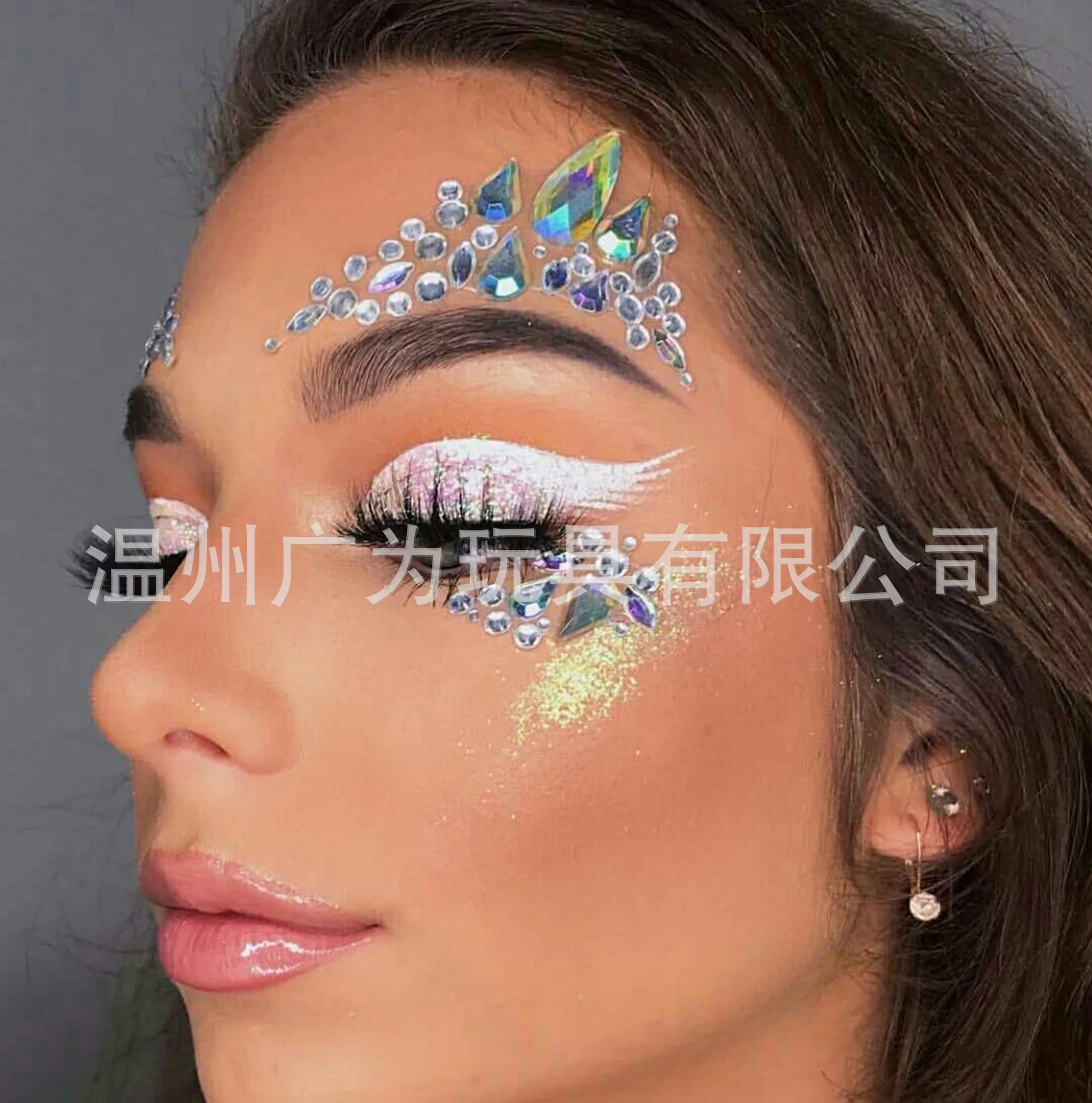Hot Selling Face Gems Stickers Self Adhesive Rhinestone Crystals for Stage Makeup Costume Party Forehead Eye Decor