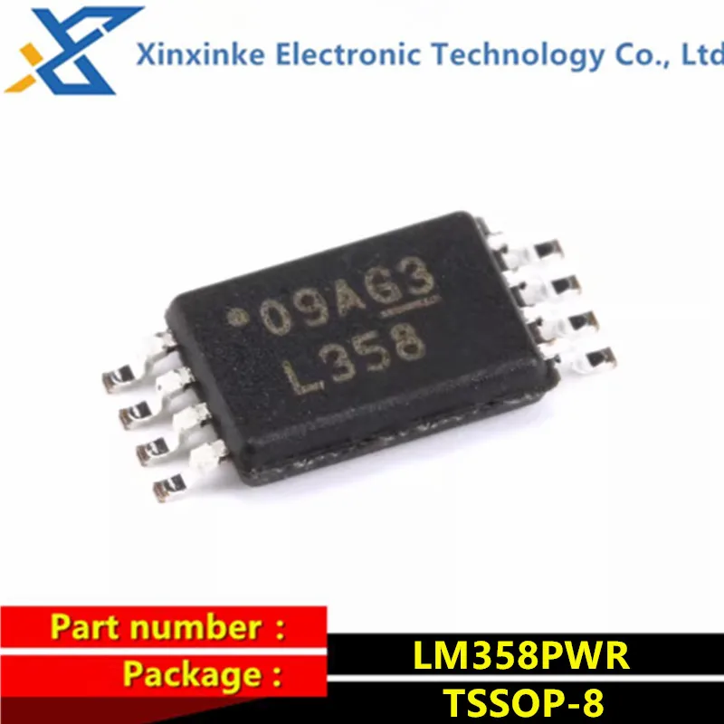 10PCS LM358PWR TSSOP-8 Marking: L358 Operational Amplifiers Chip Op Amps Dual GP Amplifier ICs Brand New Original