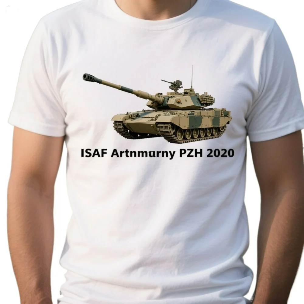 

ISAF Artillery Tank PzH 2000 Self-Propelled Howitzer T-Shirt 100% Cotton O-Neck Short Sleeve Summer Casual Mens T-shirt