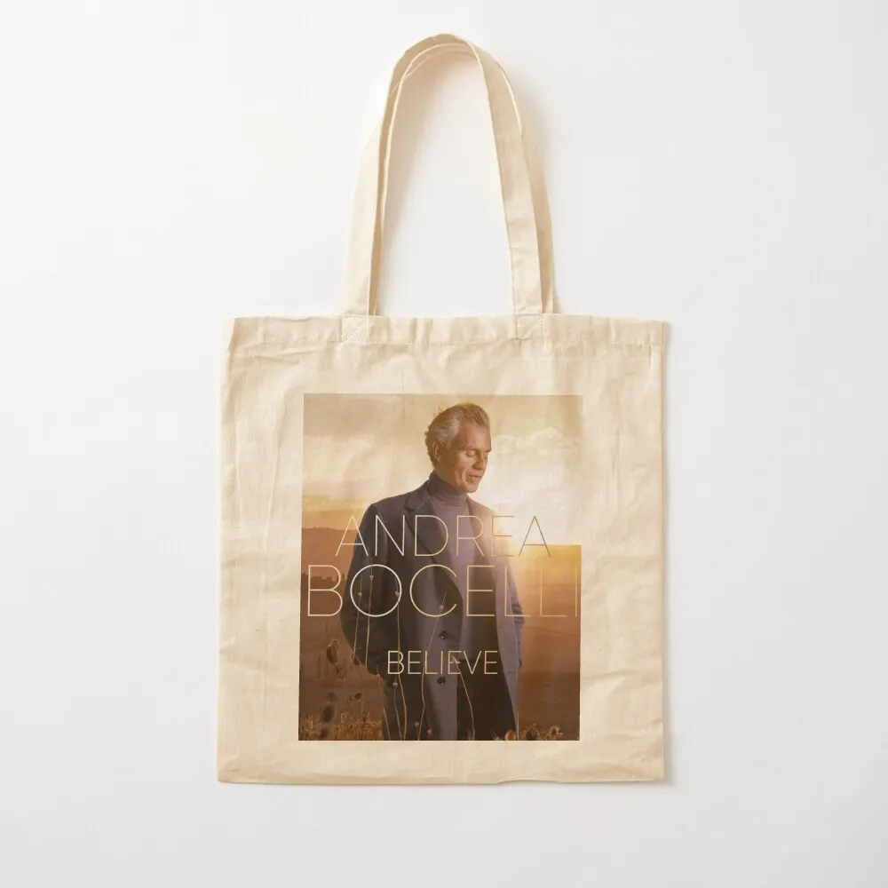 

Andrea Bocelli Tote Bag cute pouch bag Canvas stote bag Custom