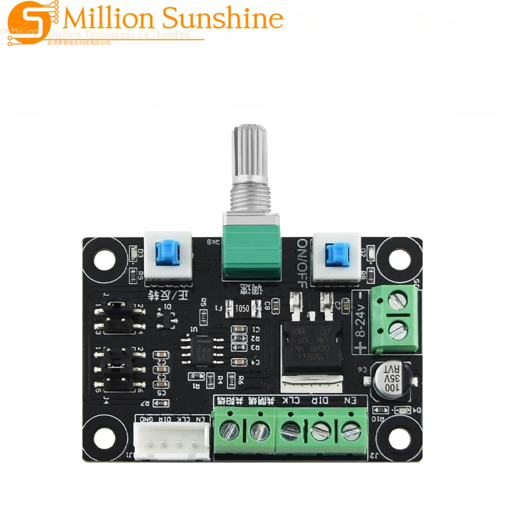Nema17/23 Stepper Motor Driver PWM Pulse Signal Generator Module Motor Speed Frequency Direction Control Regulator