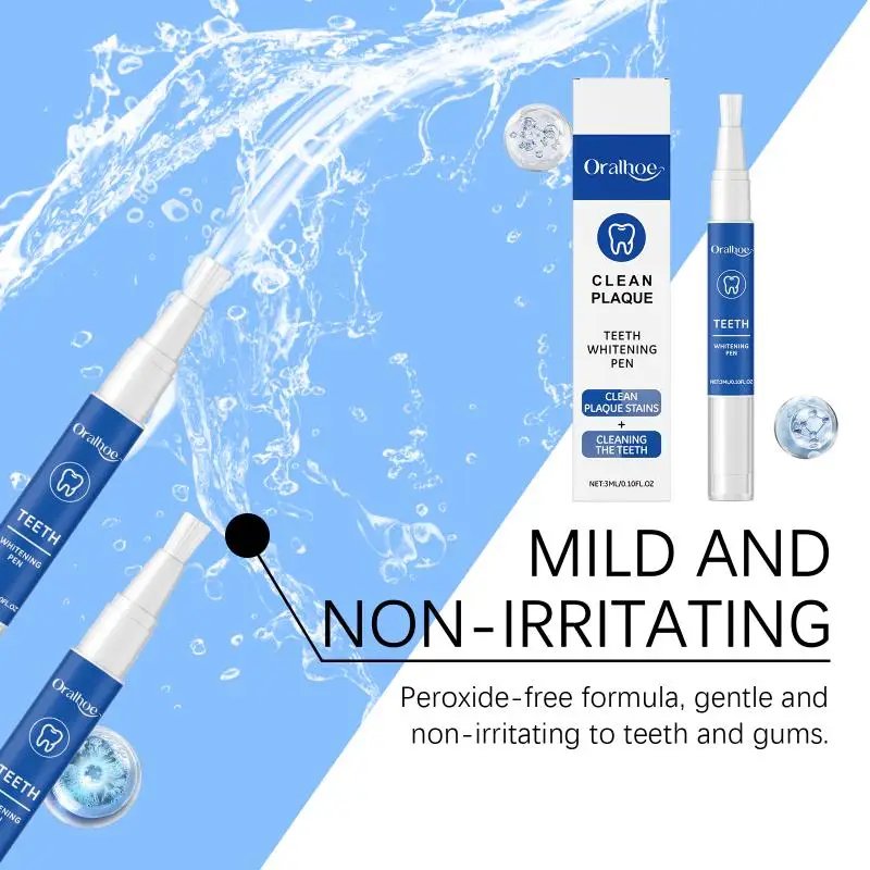 Oralhoe Tooth Cleaning Pen Designed To Remove Tooth Stains And Tartar, Leaving Your Teeth Naturally Shiny And Clean