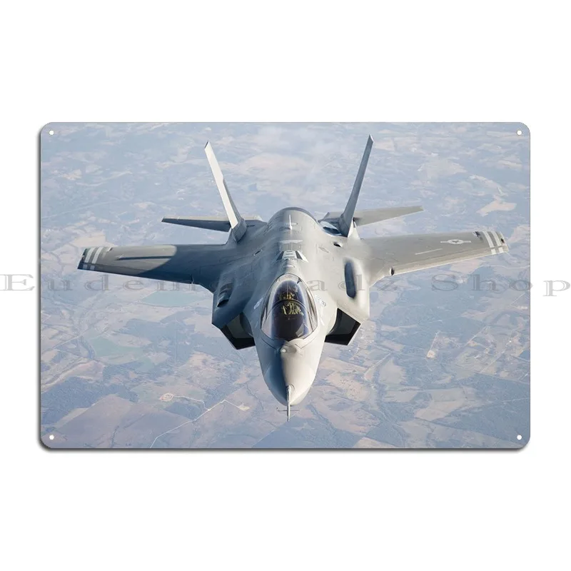 F 35 Military Jet Fighter Metal Sign Printing Funny Home Personalized Wall Pub Tin Sign Poster