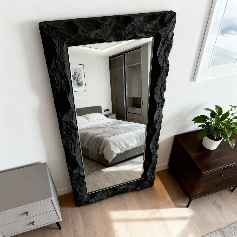 Portable Luxury Decorative Mirrors Living Room Standing Aesthetic Full Body Mirror Funky Makeup Spiegels Living Room Decorations