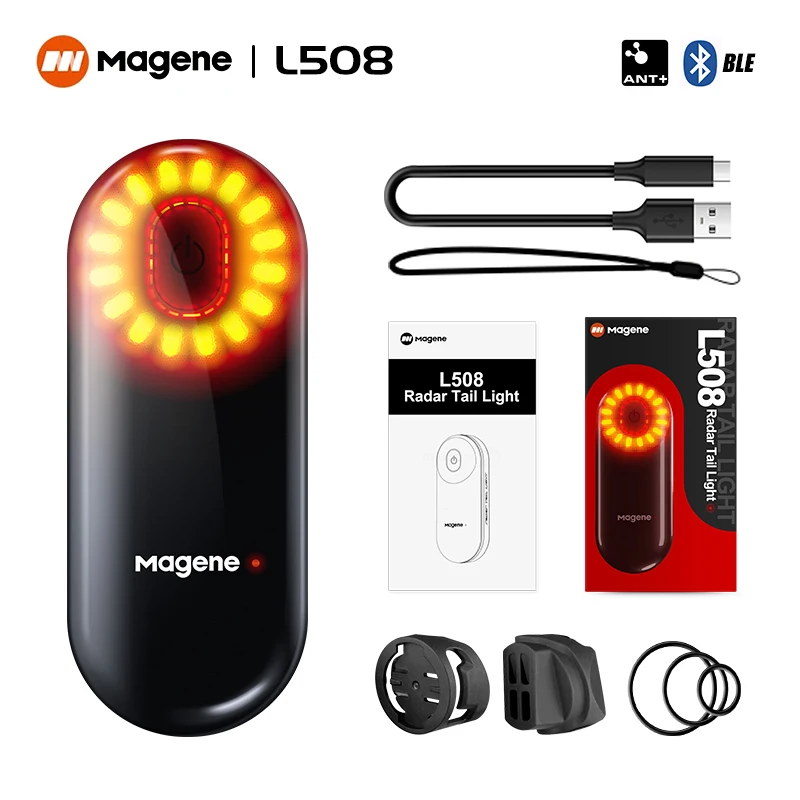 Magene L508 Smart Radar Taillight Bike Brake Sensing Light  For EDGE RIDER BOLT Series Bicycle Computers Support Wholesale Offer