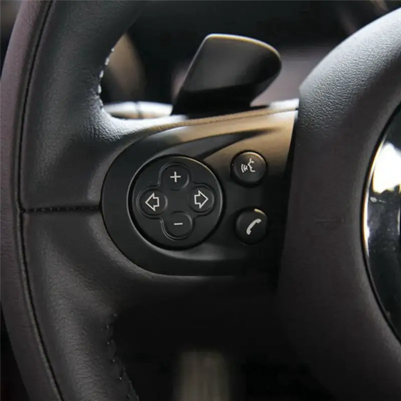 AEA7-Car Multifunction Volume Steering Wheel Switch Button Cover For MINI Cooper R55 R55 R57 R57 R58 R59 R59 R60 R61