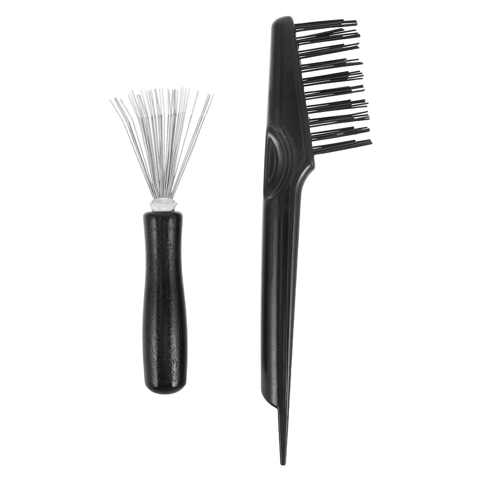 

2Pcs Hairbrush Cleaner Tool Comb Cleaning Brush Mini Comb Rake Hair Removers Compact Lightweight for Home Salon Travel Use
