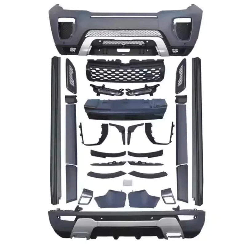 

Range-Rover Evoque 2010-2015 Facelift Bodykit Front/ Rear Bumper Upgrade Conversion Body Kit for 2016-2019 up Models