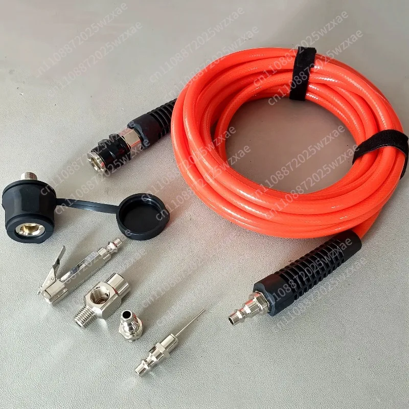 Suitable for ARB/sea breeze air pump, trachea, car tire inflation pipe 6 meters set, trachea connector