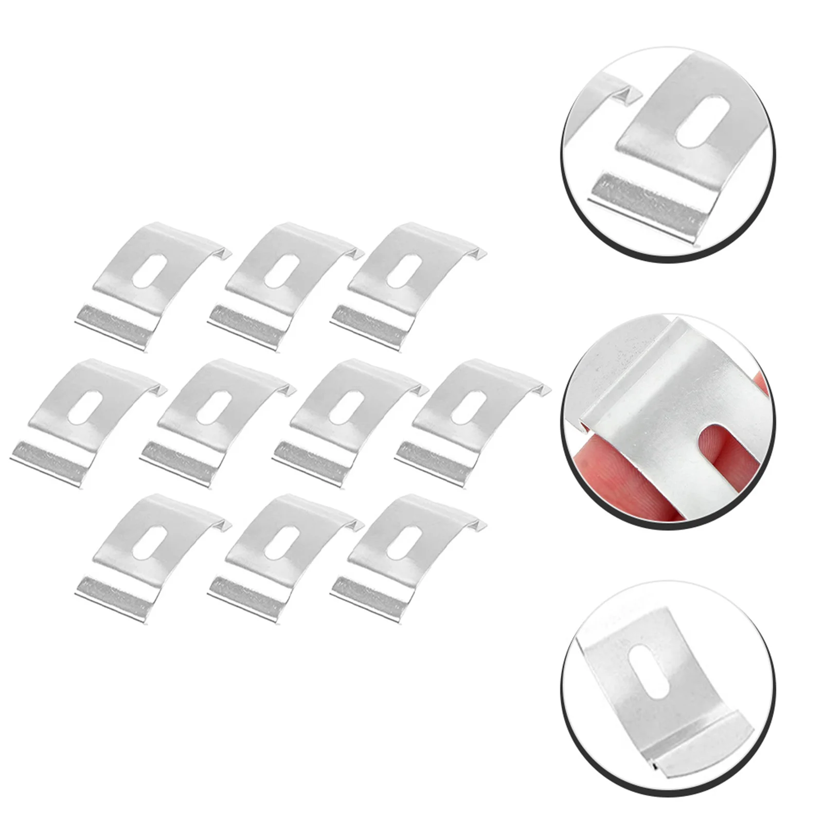 

10Pcs Premium Metal Louver Bracket Curtain Accessories Easy Install Home Office Use Curtain Bracket Blind Brackets