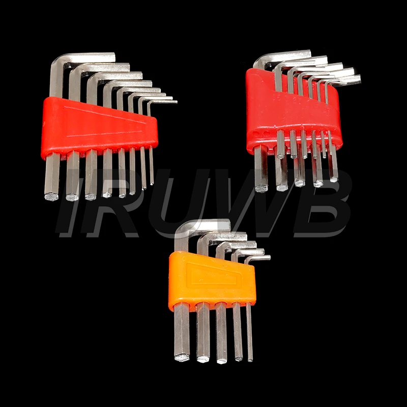 5/8/11 Pcs Metric Allen Wrench Set Inch Wrench L Wrench Keys Size Allen Key Short Arm Vehicle Repair Tool Set Home Hand Tools