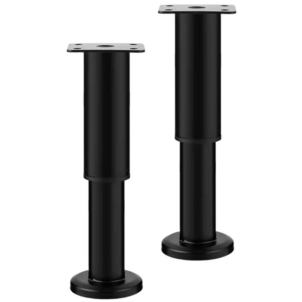 2 قطعة أرجل قطع الأثاث القابلة للتعديل أقدام دعم معدنية مستقرة استبدال الساقين للخزائن أريكة طاولات السرير أقدام أثاث #4