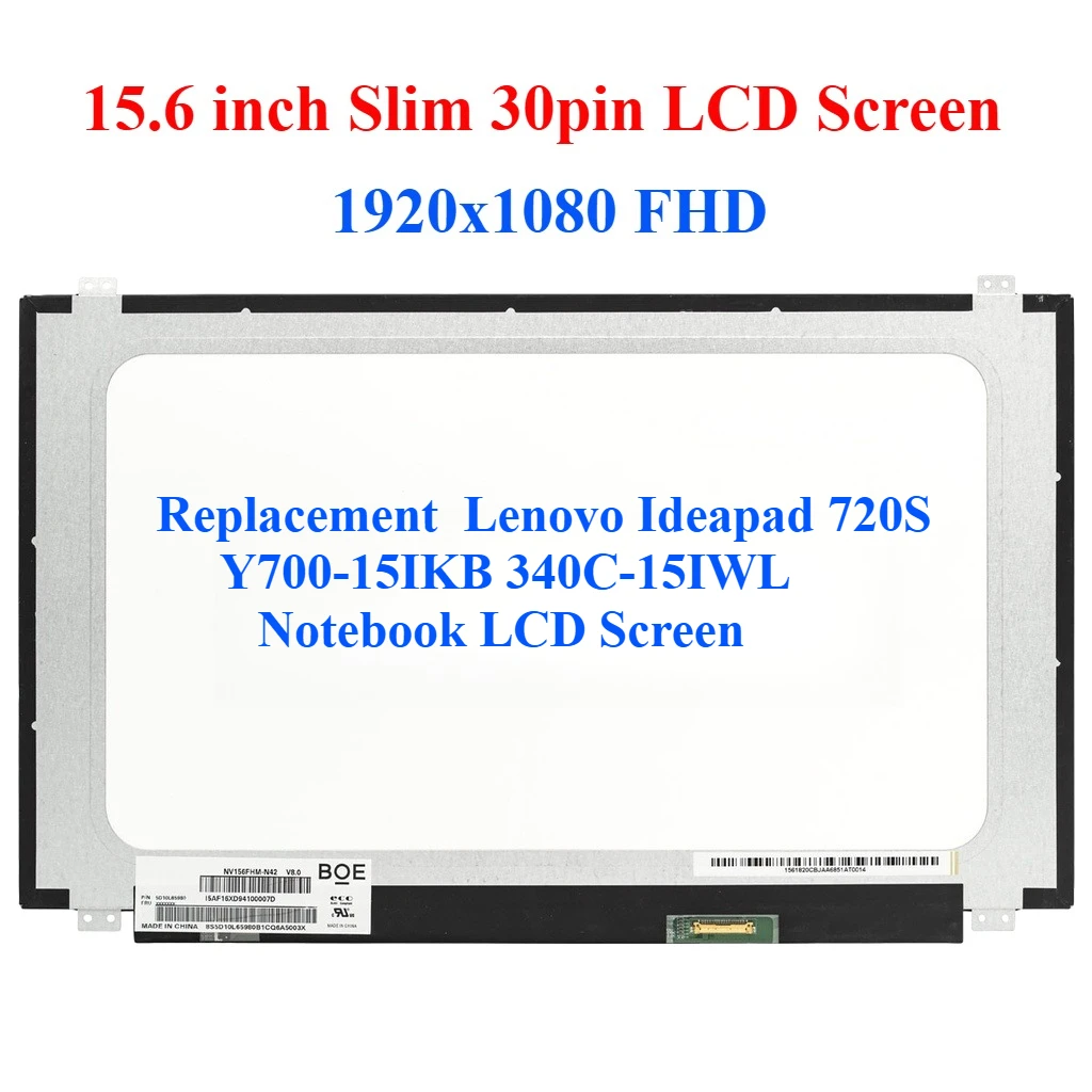 

For Lenovo Ideapad720S Y700-15IKB 340C-15IWL Notebook LCD Screen